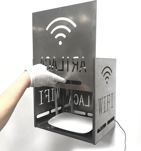 Faraday Cage for WiFi Router Cover Shielding WiFi Router Box Hider E mf Faraday Cage E Mf Blocker for Home Stainless Steel with Fabric Cover in Kuwait