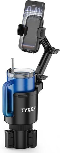 TYKOR Cup Holder Phone Holder for Your Car, 2 in 1 Cup Holder Phone Mount in Kuwait