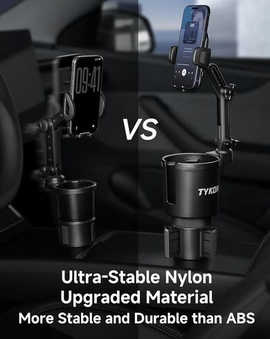 TYKOR Cup Holder Phone Holder for Your Car, 2 in 1 Cup Holder Phone Mount in Kuwait