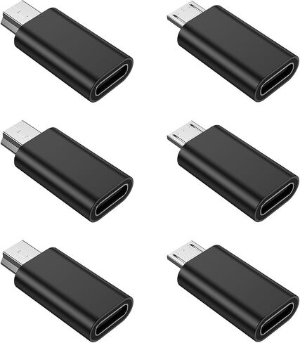 6 عبوات من محول USB C إلى Micro USB ومحول USB صغير إلى USB C in Kuwait