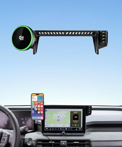 Qi2.2 25W Fast Wireless Charger Car Phone Mount for Toyota RAV4/Hybrid 2026 in Saudi Arabia
