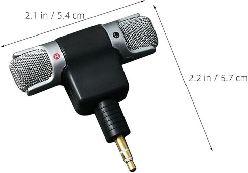 2pcs Mini Stereo Laptop Microphone 3.5mm Plug in Online Classes in Saudi Arabia