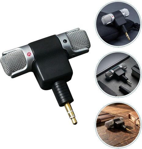 2pcs Mini Stereo Laptop Microphone 3.5mm Plug in Online Classes in Saudi Arabia
