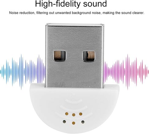 USB Mini Microphone, Omnidirectional Noise Canceling Computer Mic in Kuwait
