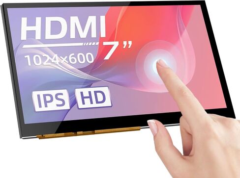 BIGTREETECH 7 inch HDMI Touch Screen Display 1024x600, IPS 160° View Angle Monitor Compatible with Sovol-SV08 Raspberry-Pi 4B, 3B, Banana Pi, Windows 10 8 7 in Kuwait