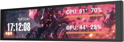 darkFlash V92 9.2" PC Case Screen, 1920x462 IPS Sensor Panel Monitor, Black in Saudi Arabia