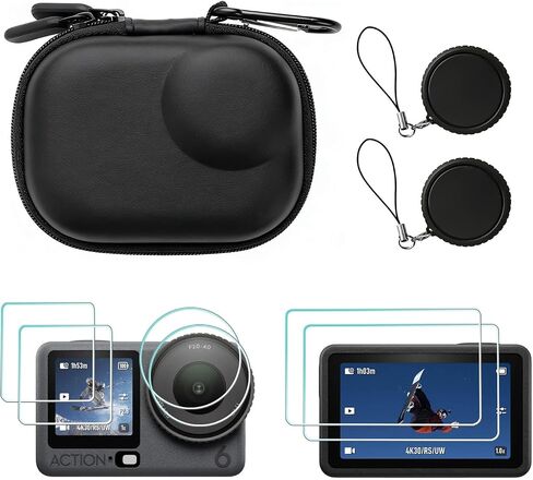 Accessories for DJI OSMO Action 6 Carrying Case with Lens Screen Protectors in Kuwait