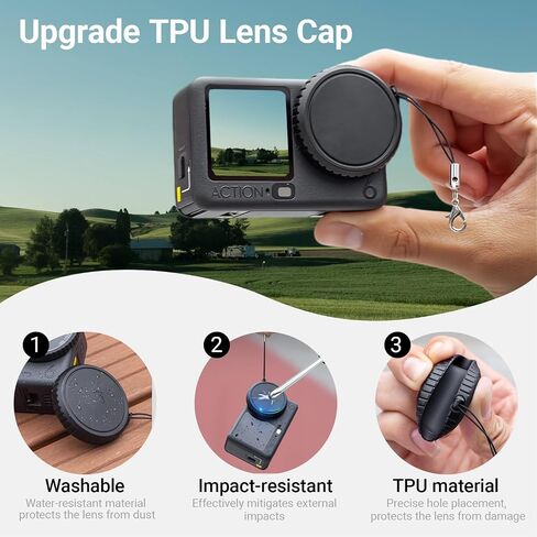 Accessories for DJI OSMO Action 6 Carrying Case with Lens Screen Protectors in Kuwait