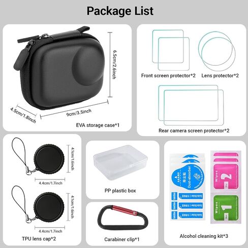 Accessories for DJI OSMO Action 6 Carrying Case with Lens Screen Protectors in Kuwait