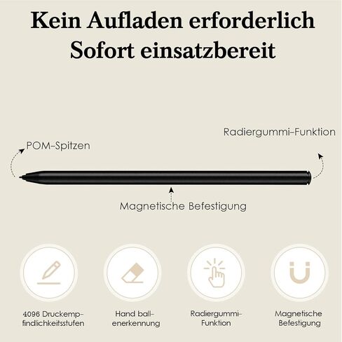 Stylus for Remarkable 2/1 Pen,EMR Pen with Flip Eraser,Magnetic Attraction in Kuwait