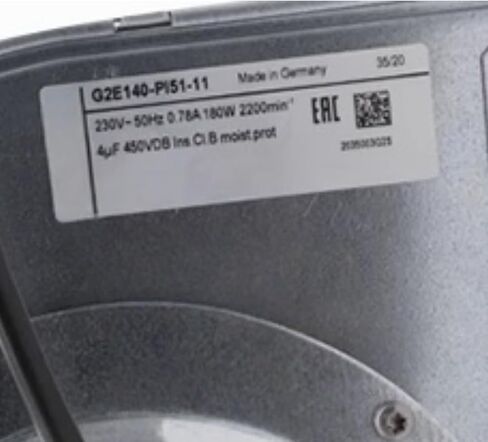G2E140-PI51-11 230V 0.78A 180W 2200RPM مروحة تبريد 140 مم in Kuwait