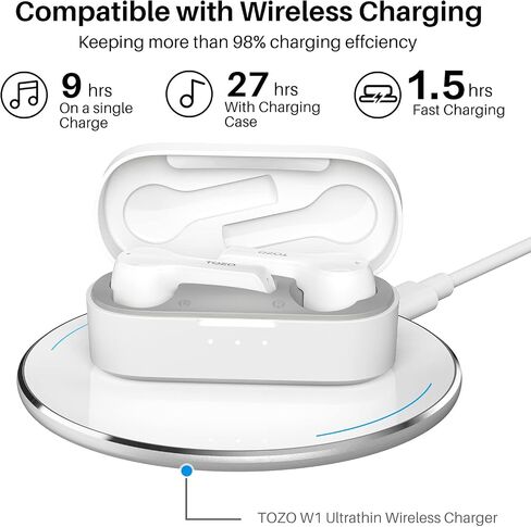 TOZO T9 Wireless Earbuds Bluetooth 5.3 Crystal Sound in Ear Headphones in Kuwait