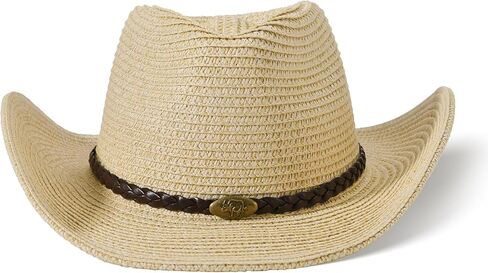 Cowboy Hats for Women Straw Hats for Men Summer Beach Sun Hats Portable in Saudi Arabia
