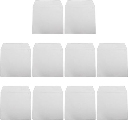 10 Pack Clear Vinyl Record Sleeves for 12 10 7 Inch LP, Protective Outer Bags with Flap-Free Design to Prevent Dust and Scratches(7 inch) in Kuwait