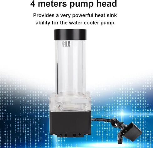 Pub Fs6pd 17 Computer Water Cooled Integrated Pump for Pc Enthusiasts Building Custom Gaming Rigs Flow Rate for Efficient Heat Dissipation 3.5m Pump Headanode (black) in Kuwait