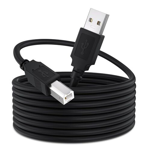 USB 2.0 Printer Cable 10 FT USB A to USB B Cable for HP, Canon, Epson, Brother, Lexmark Printer, Scanner, Copier, High-Speed Data Sync & Plug-and-Play 10FT in Saudi Arabia