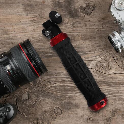 OSALADI Digital Video Hand Grip Stabilizer for Camera and Equipment, Black Aluminium Alloy with Silicone, Suitable for 1/4inch Screw, Compatible with Devices, for Indoor and Outdoor Use in Saudi Arabia