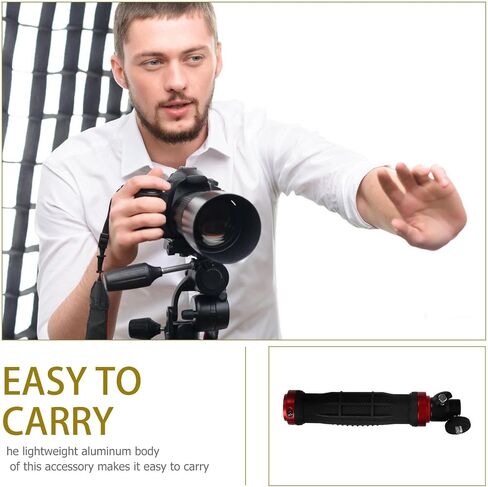 Camera Handle Grip Stabilizer for DSLR and Digital Video Camera with Aluminium Alloy and Silicone Material, Suitable for 1/4inch Screw, Providing Stable Platform and Smooth Steady in Saudi Arabia