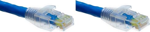 TRUE CABLE RJ45 Strain Relief Boots, 7.0mm Slip-On PVC Plug Cover, Transparent, 100 Pieces (Pack of 2) in Kuwait