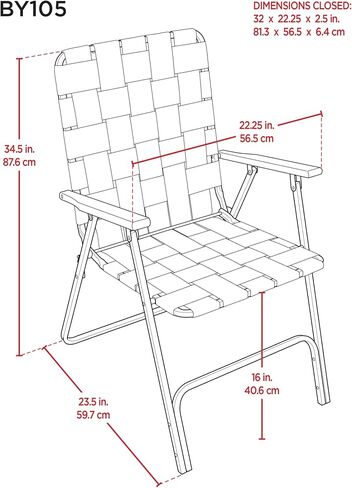 Camp & GO Steel Folding Grey Outdoor Patio/Camping Chair with Blue Woven Fabric and Arm Rests (Pack of 2) in Saudi Arabia