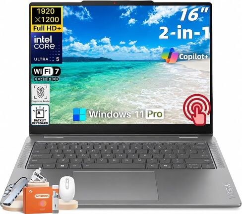 Lenovo Yoga 7i 2-in-1 Laptop 2026, 16'' 2K IPS Touchscreen, Copilot+ AI PC in Saudi Arabia