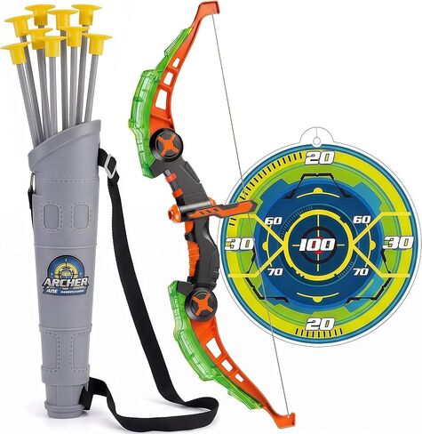 Kids Bow and Arrow Set for 6-12 Boys Girls - LED Light Up Archery Toy in Saudi Arabia