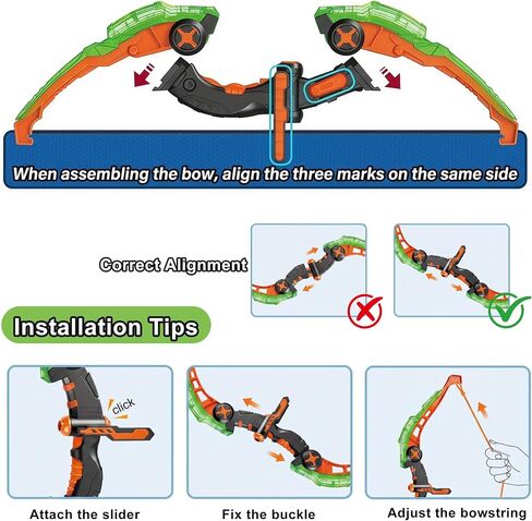 Kids Bow and Arrow Set for 6-12 Boys Girls - LED Light Up Archery Toy in Saudi Arabia