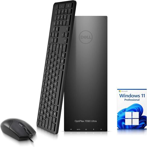 Dell OptiPLex 7090 Ultra Desktop Computer PC — Intel Core i7-1185G7 11th Gen Upto 4.80GHz — 8GB DDR4 RAM — 128GB SSD — Keyboard & Mouse — Wi-Fi — Window 11 Pro (Renewed) in Kuwait