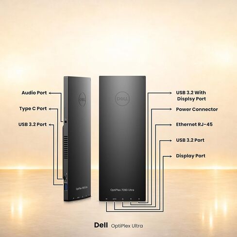 Dell OptiPLex 7090 Ultra Desktop Computer PC — Intel Core i7-1185G7 11th Gen Upto 4.80GHz — 8GB DDR4 RAM — 128GB SSD — Keyboard & Mouse — Wi-Fi — Window 11 Pro (Renewed) in Kuwait