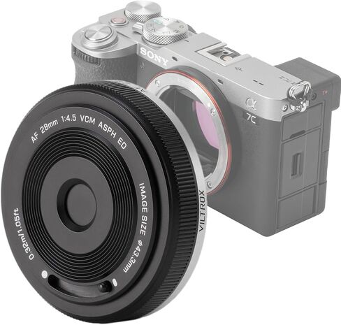 VILTROX 25mm F1.7 Auto Focus Lens APS-C E-Mount Large Aperture Camera Lens for E-Mount Camera a6600 a6700 ZV-E10 FX30 FX3 A7C A7RII A7SIII A7II A7III A7RIII A7IV A7RIV A7RV A9 ZVE1 A7CR in Kuwait