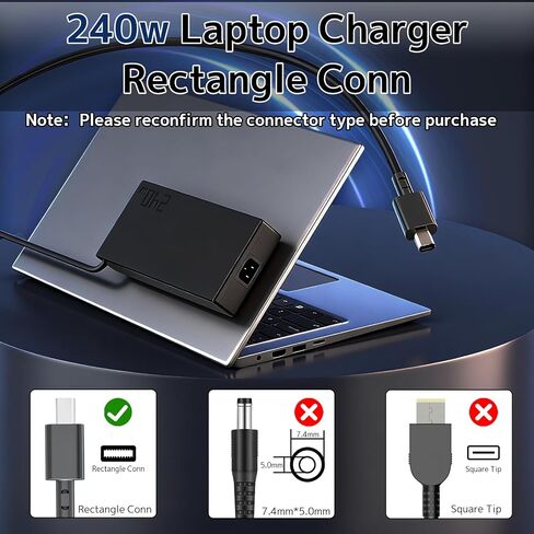 240W Laptop Charger Compatible with ASUS AC Adapter ROG Zephyrus G16 G14 in Saudi Arabia