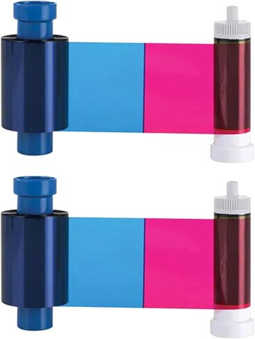 2 × شريط ألوان Magicard 300 للطابعة MC300YMCKO - YMCKO - 300 نسخة مطبوعة مع بطاقة عرض برنامج Bodno in Kuwait
