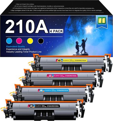 210A Toner Cartridges 4 Pack Replacement for HP 210A 210X W2100A with Chip in Kuwait