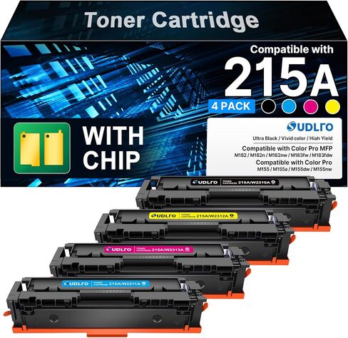 Compatible for HP 215A Toner Cartridge for HP M182nw 183fw 215a ink 4 Pack in Kuwait