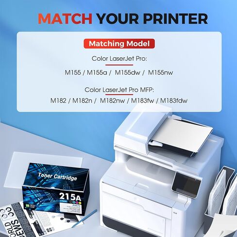 Compatible for HP 215A Toner Cartridge for HP M182nw 183fw 215a ink 4 Pack in Kuwait