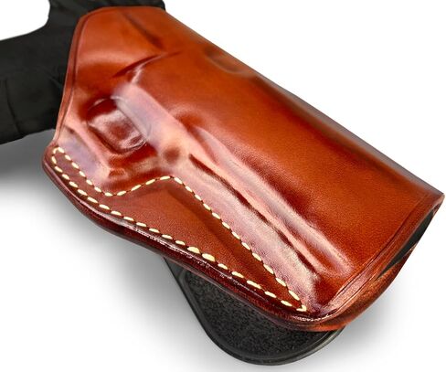 Masc Premium Leather Paddle Holster for 1911 DS Prodigy 4.25-inch, Right-Hand Draw, Brown #1660# in Kuwait
