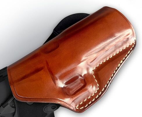 Masc Premium Leather Paddle Holster for 1911 DS Prodigy 4.25-inch, Right-Hand Draw, Brown #1660# in Kuwait