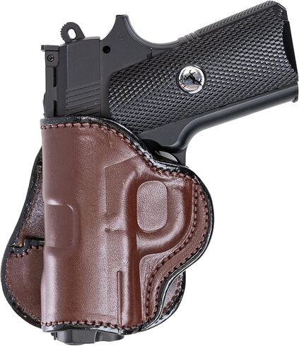 Maxx Carry for OWB Leather Paddle Gun Holster Fits Kimber Micro 9, Ultra Carry II 9mm / .45 ACP | Concealed Carry | Bersa Thunder 380 | Colt 1911 3 inch, Defender | Sig Sauer P365XL in Kuwait