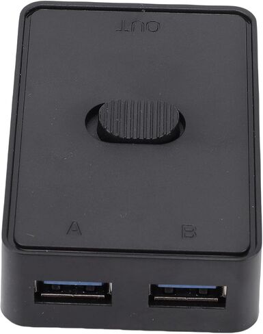 Asixxsix USB 3.0 Switch Selector, Seamless OneClick Switching High Speed Data Transfer USB Printer Sharing Switch, Switcher for 2 Computers with Plug and Play No External Power for in Kuwait