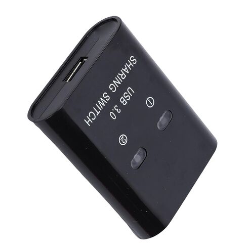 Asixxsix USB 3.0 Switch, Fast Switching High Speed Transfer USB Switcher for 2 Computers, Sharing Switch with 2 USB3.0 Cables for Printer Keyboard Mouse Scanner Sharing in Kuwait
