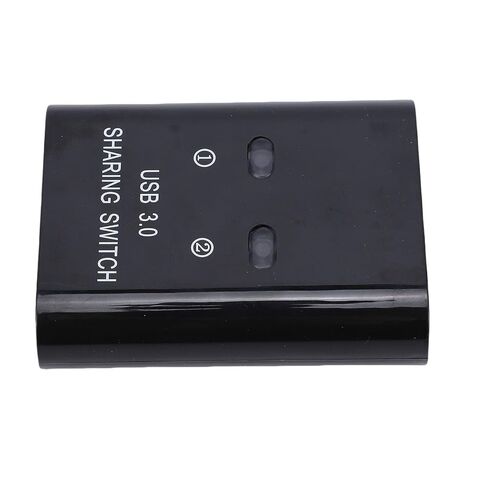 Asixxsix USB 3.0 Switch, Fast Switching High Speed Transfer USB Switcher for 2 Computers, Sharing Switch with 2 USB3.0 Cables for Printer Keyboard Mouse Scanner Sharing in Kuwait