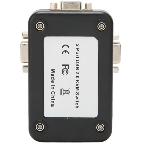 USB 2.0 KVM Switcher, 2 Port USB VGA KVM Switcher, 1920x1440, for Computers Sharing Keyboard and Mouse, for PC Printer Scanner in Kuwait