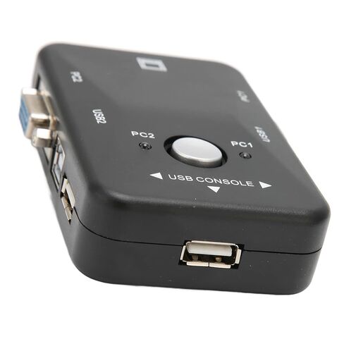 USB 2.0 KVM Switcher, 2 Port USB VGA KVM Switcher, 1920x1440, for Computers Sharing Keyboard and Mouse, for PC Printer Scanner in Kuwait