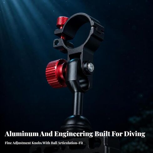 Adjustable Flashlight Mount | Underwater Light Mount, Flashlight Holder, for Diving Video, Flashlight Clip in Kuwait