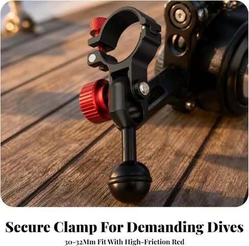 Adjustable Flashlight Mount | Underwater Light Mount, Flashlight Holder, for Diving Video, Flashlight Clip in Kuwait
