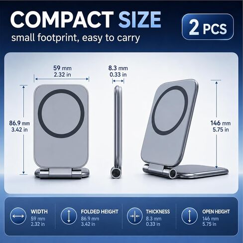 Ultra Thin Magnetic Mount 2 Pcs for Car Phone in Saudi Arabia