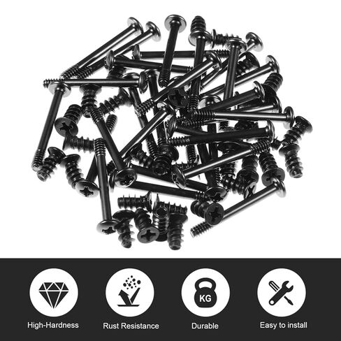 Case Fan Screw Screw Case Fan Including 30 Long Screws 30 Short Screws Lightweight Flat Head for Mounting in Kuwait