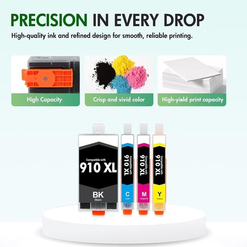 910 910XL 8020 Ink Cartridges Black and Color Combo Pack for HP Printers in Saudi Arabia