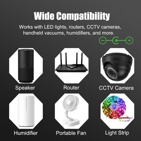 9V 2A Power Supply Adapter Replacement for LED Lights Router CCTV in Kuwait