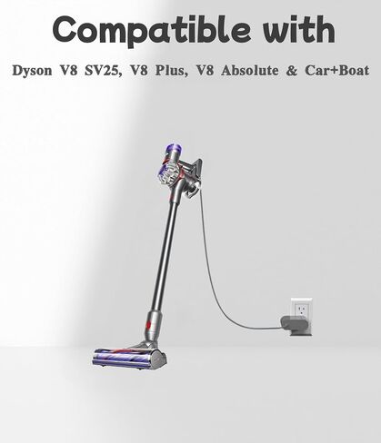 Charger for Dyson V8 Plus, V8 Absolute, V8 SV25 & Car+Boat, 26.1V Cordless Vacuum Power Cord, 6Ft in Saudi Arabia
